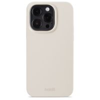 Holdit Coque Silicone iPhone 15 Pro - Light Beige