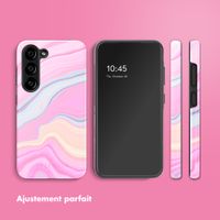 Selencia Coque arrière Vivid Samsung Galaxy S23 - Pastel Lipstick Marble