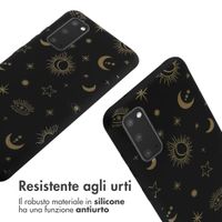 imoshion Coque design en silicone avec cordon Samsung Galaxy S20 - Sky Black