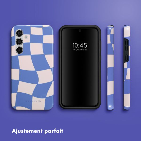 Selencia Coque arrière Vivid Tough Samsung Galaxy A55 - Groovy Sapphire Blue