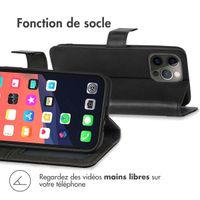 imoshion Étui de téléphone portefeuille Luxe Apple iPhone 13 Pro Max - Noir
