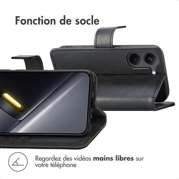 imoshion Étui de télephone portefeuille de luxe Xiaomi Poco X8 Pro - Noir