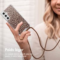 imoshion Coque Design avec cordon Samsung Galaxy S24 FE - Leopard Mood