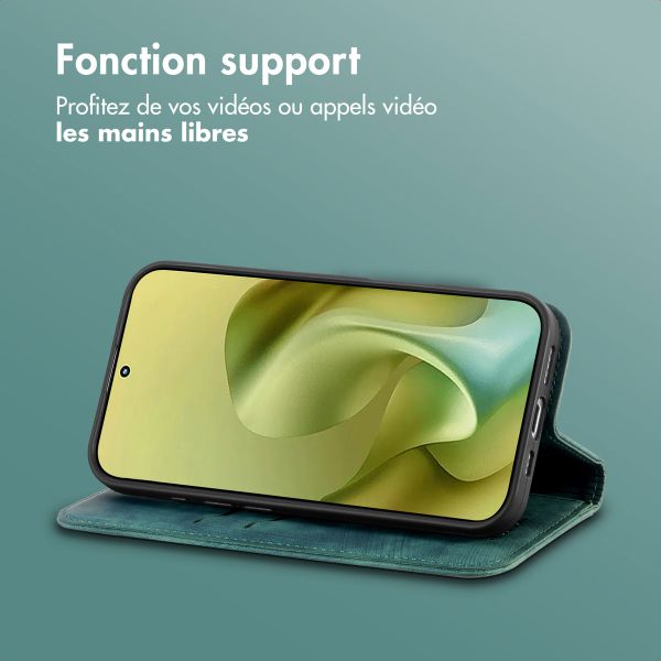 imoshion Étui de téléphone portefeuille Slim Motorola Moto G86 - Vert
