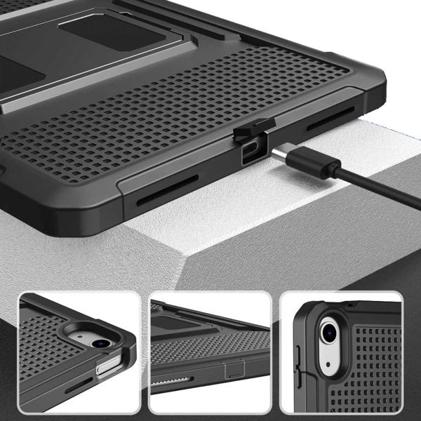 Accezz Coque Rugged Back pour iPad 10 (2022) 10.9 pouces - Noir