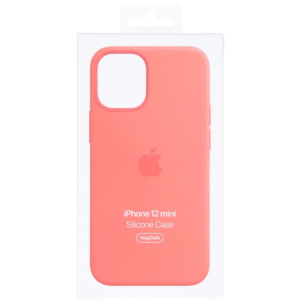 Apple Coque en silicone MagSafe Apple iPhone 12 Mini - Pink Citrus