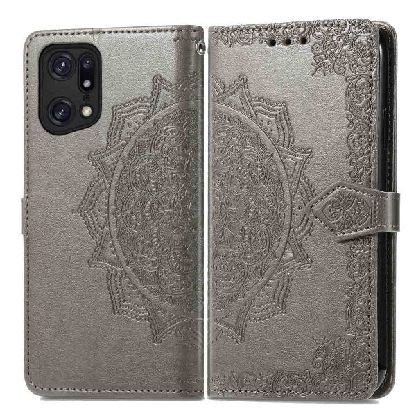 imoshion Etui de téléphone Mandala Oppo Find X5 5G - Gris