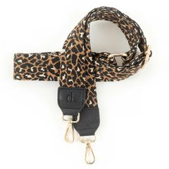 Dutchies Phone Strap - Cordon de téléphone universel réglable - African Leopard / Black