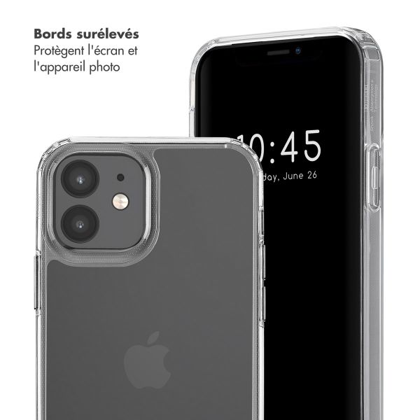 Selencia Coque arrière avec crochets amovibles Apple iPhone 12 (Pro) - Transparent