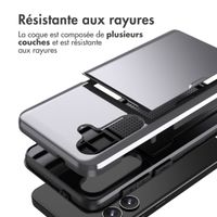 imoshion Coque arrière avec porte-cartes Samsung Galaxy S24 - Gris