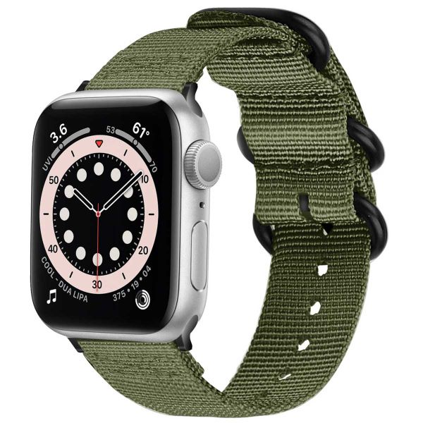 imoshion Bracelet en nylon Apple Watch Series 1-9 / SE - 38/40/41 mm / Series 10 - 42 mm - Vert clair