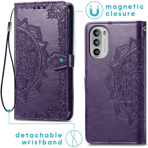 imoshion Etui de téléphone portefeuille Mandala Sony Xperia 10 IV - Violet