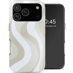 Selencia Coque arrière Vivid avec MagSafe Apple iPhone 17 Pro - Desert Waves Beige