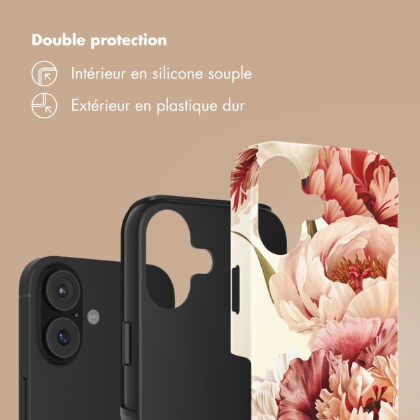 Selencia Coque arrière Vivid Apple iPhone 17 - Vintage Peony