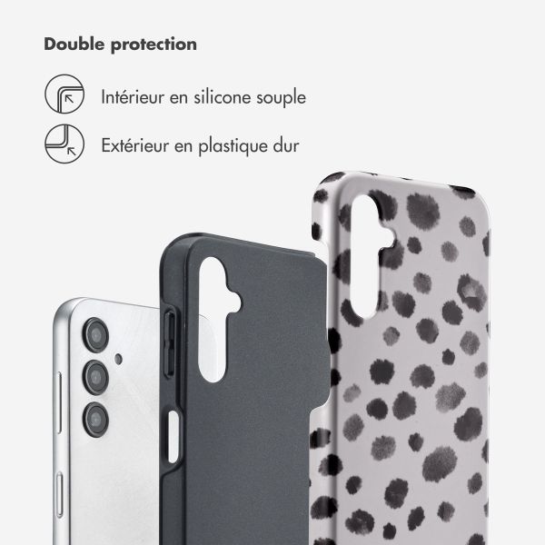 Selencia Coque arrière Vivid Tough Samsung Galaxy A14 (5G/4G) - Trendy Leopard