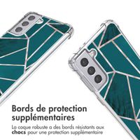 imoshion Coque Design avec cordon Samsung Galaxy S21 - Petrol Green Graphic