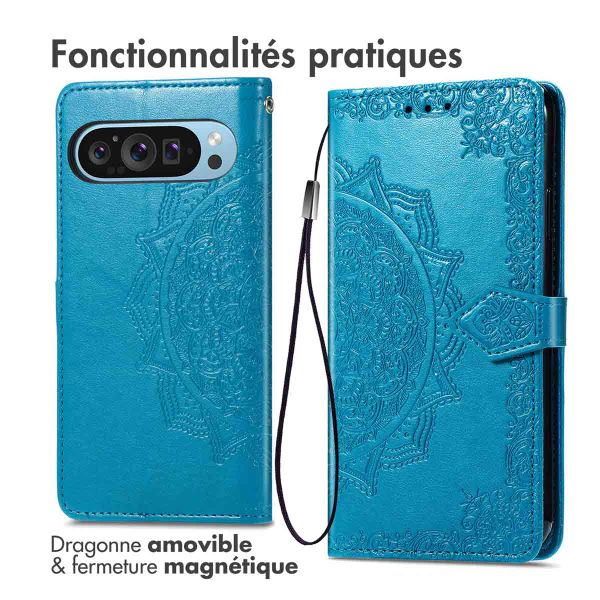 imoshion Etui de télephone Mandala Google Pixel 10 / 10 Pro - Turquoise