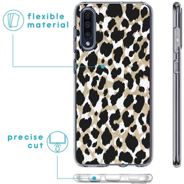 imoshion Coque Design Samsung Galaxy A50 / A30s - Léopard / Noir