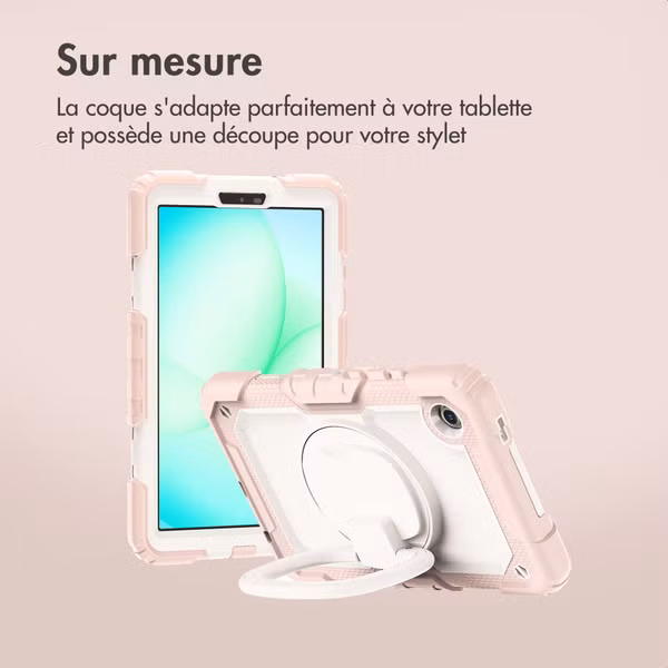 imoshion Coque tablette kidsproof Rugged Samsung Galaxy Tab A11 Plus / A9 Plus - Rose