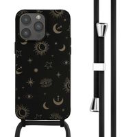 imoshion Coque design en silicone avec cordon iPhone 14 Pro Max - Sky Black