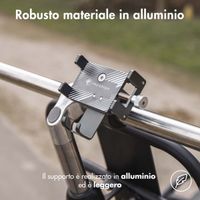 imoshion Support de téléphone pour vélo - Réglable - Universel - Aluminium - Gris