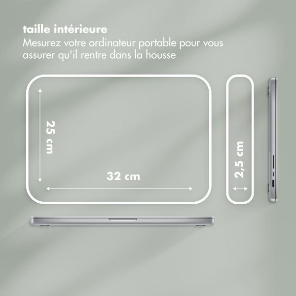 Selencia Pochette ordinateur Puffy 13-14 pouces - Sage Green