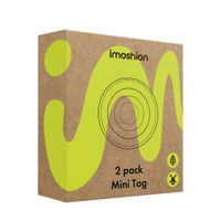 imoshion Mini Tag - Tracker Bluetooth pour iOS - 2 pack - Noir