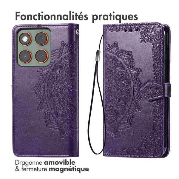 imoshion Etui de télephone Mandala Motorola Edge 70 - Violet