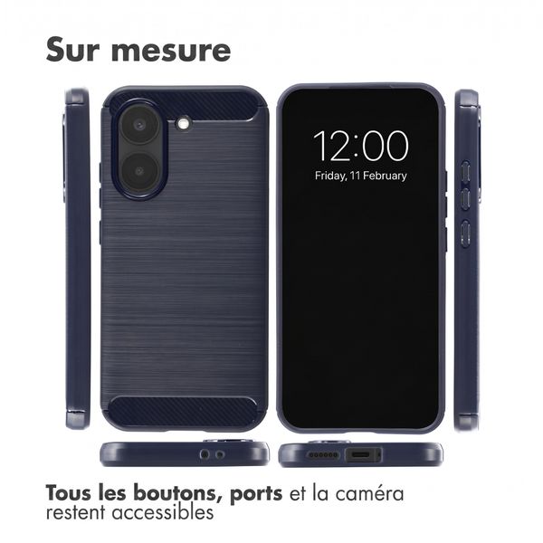 imoshion Coque Brushed Xiaomi Poco X8 Pro - Bleu foncé