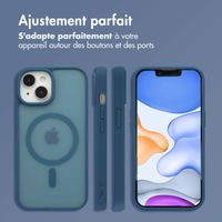 imoshion Coque Color Guard avec MagSafe iPhone 15 - Bleu foncé