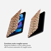 Selencia Coque tablette Vivid Apple iPad Air 11 pouces (2026) M4 / (2025) M3 / (2024) M2 / Air 5 (2022) / Air 4 (2020) - Wild Leo