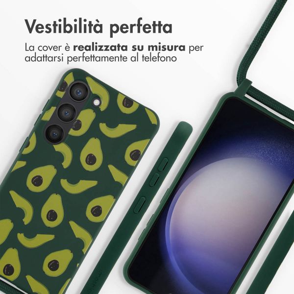 imoshion Coque design en silicone avec cordon Samsung Galaxy S23 - Avocado Green