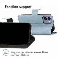 imoshion Étui de télephone portefeuille de luxe Oppo A6x (4G/5G) - Bleu clair