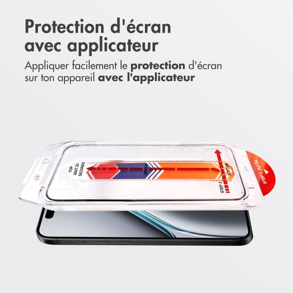 Accezz Protecteur d’écran en verre trempé + Applicateur Apple iPhone 17