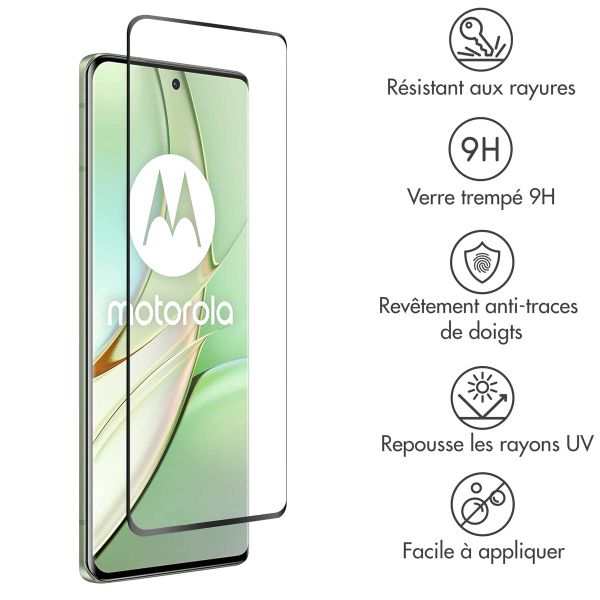 Accezz Protection d'écran en verre trempé Motorola Edge 40