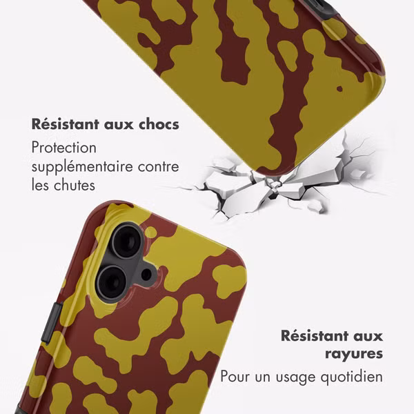 Selencia Coque arrière Vivid avec MagSafe Apple iPhone 16 - Moo'd Olive Dust