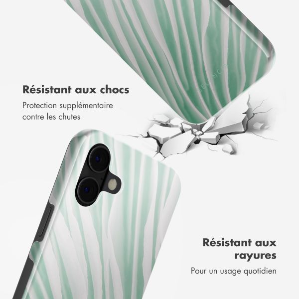 Selencia Coque arrière Vivid avec MagSafe Apple iPhone 16 - Nature Grayed Jade