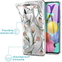 imoshion Coque Design Samsung Galaxy A51 - Fleur - Rose / Vert