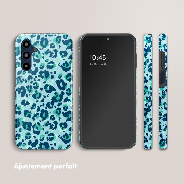 Selencia Coque arrière Vivid Tough Samsung Galaxy A16 - Wild Spots Light Blue