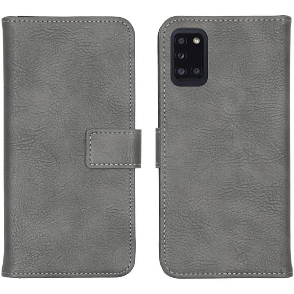 imoshion Étui de téléphone portefeuille Luxe Galaxy A31 - Gris