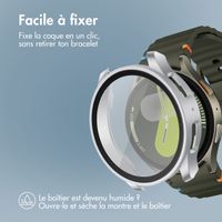 imoshion Coque rigide à couverture complète Samsung Galaxy Watch 7 - 40 mm - Argent