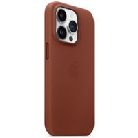 Apple Coque Leather MagSafe iPhone 14 Pro - Umber