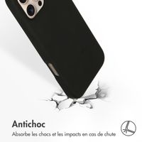 Accezz Coque Liquid Silicone avec MagSafe Apple iPhone 16 Pro Max - Noir