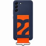 Samsung ﻿Original Coque en silicone à sangle Galaxy S22 Plus - Navy