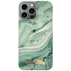 iDeal of Sweden Coque Fashion Apple iPhone 13 Pro Max - Mint Swirl Marble