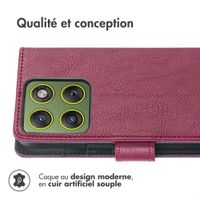 imoshion Étui de télephone portefeuille Motorola Edge 70 - Bordeaux