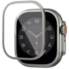 WiWu Protecteur d'écran avec bord en verre trempé Easy Install Apple Watch Series 7-9 - 41 mm - Argent