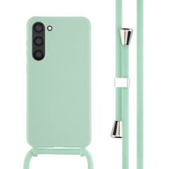 imoshion ﻿Coque en silicone avec cordon Samsung Galaxy S23 Plus - Menthe verte