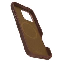 OtterBox Coque en cuir de cactus Symmetry MagSafe iPhone 16 Pro Max - Rich Adobe Brown