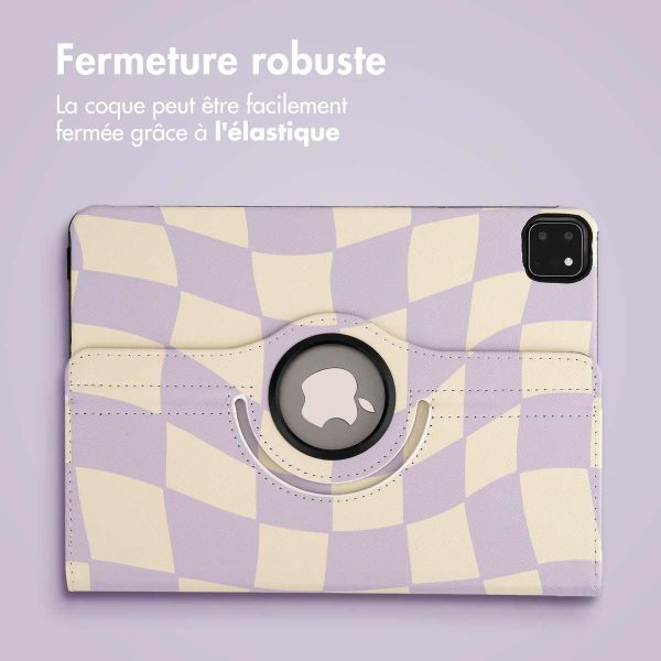 imoshion Coque tablette Design rotatif à 360° Apple iPad Pro 11 (2022 / 2021 / 2020 / 2018) - Dancing Cubes
